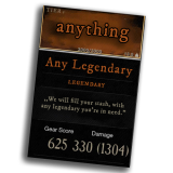 Legendary Items Farm