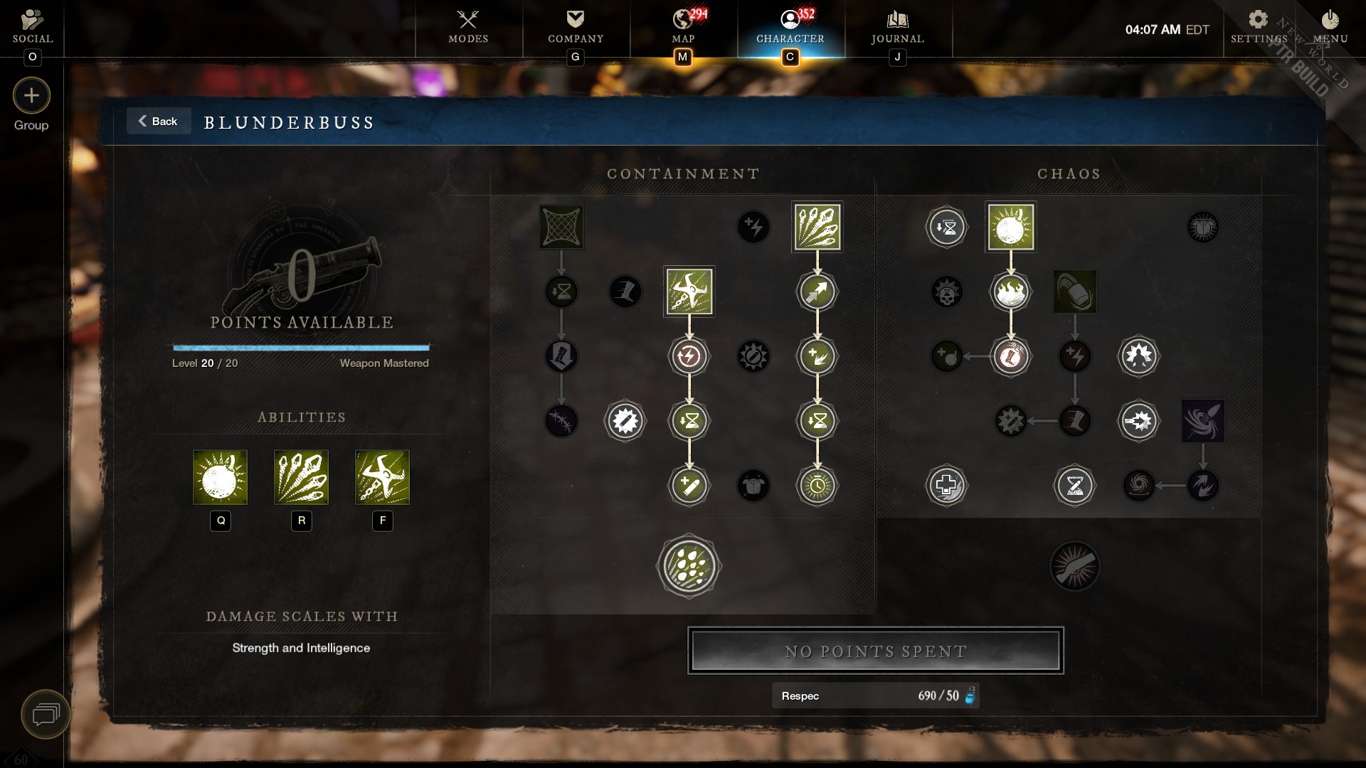 blunderbuss skill tree for war hammer build