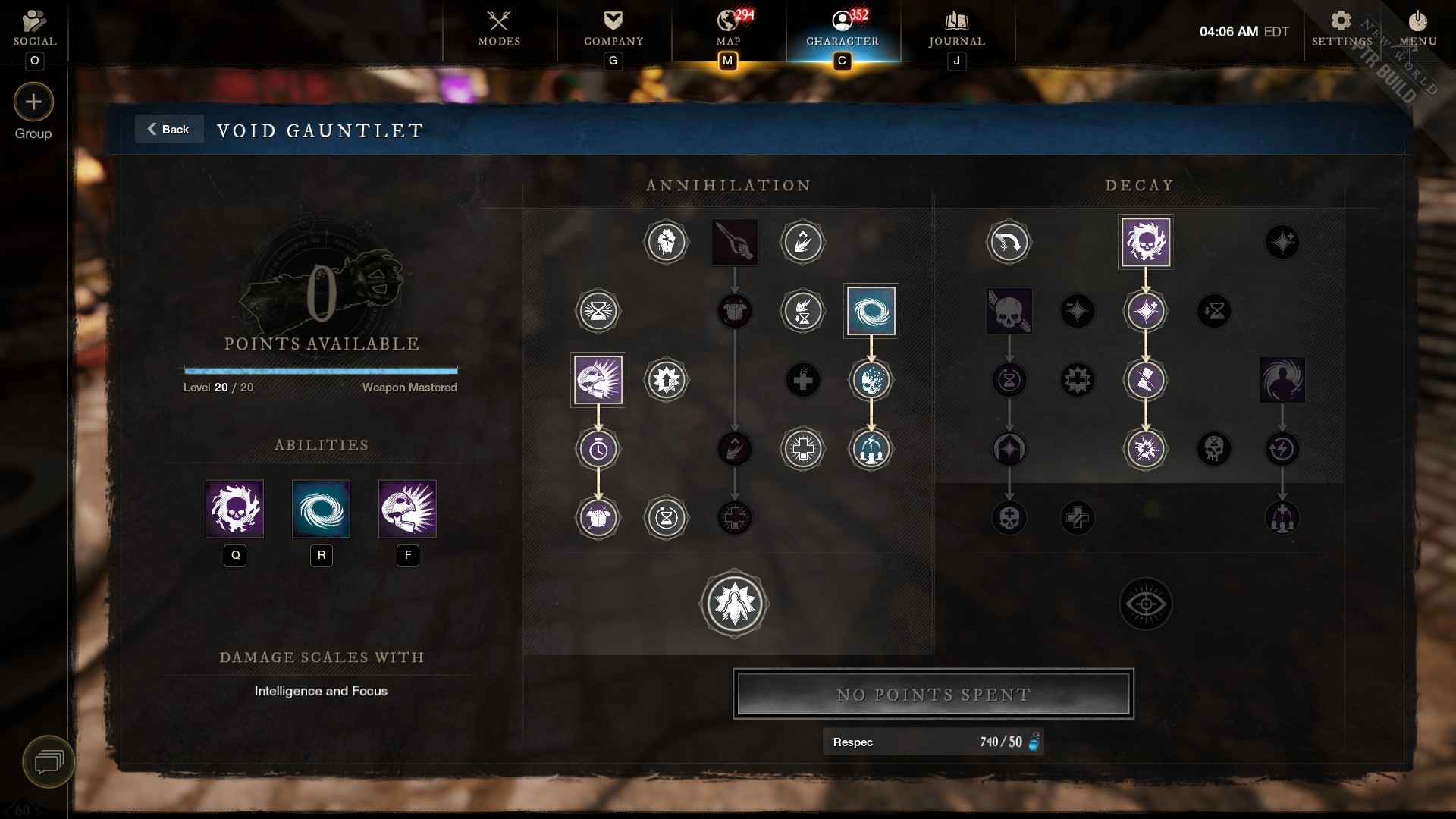 void gauntlet skill tree