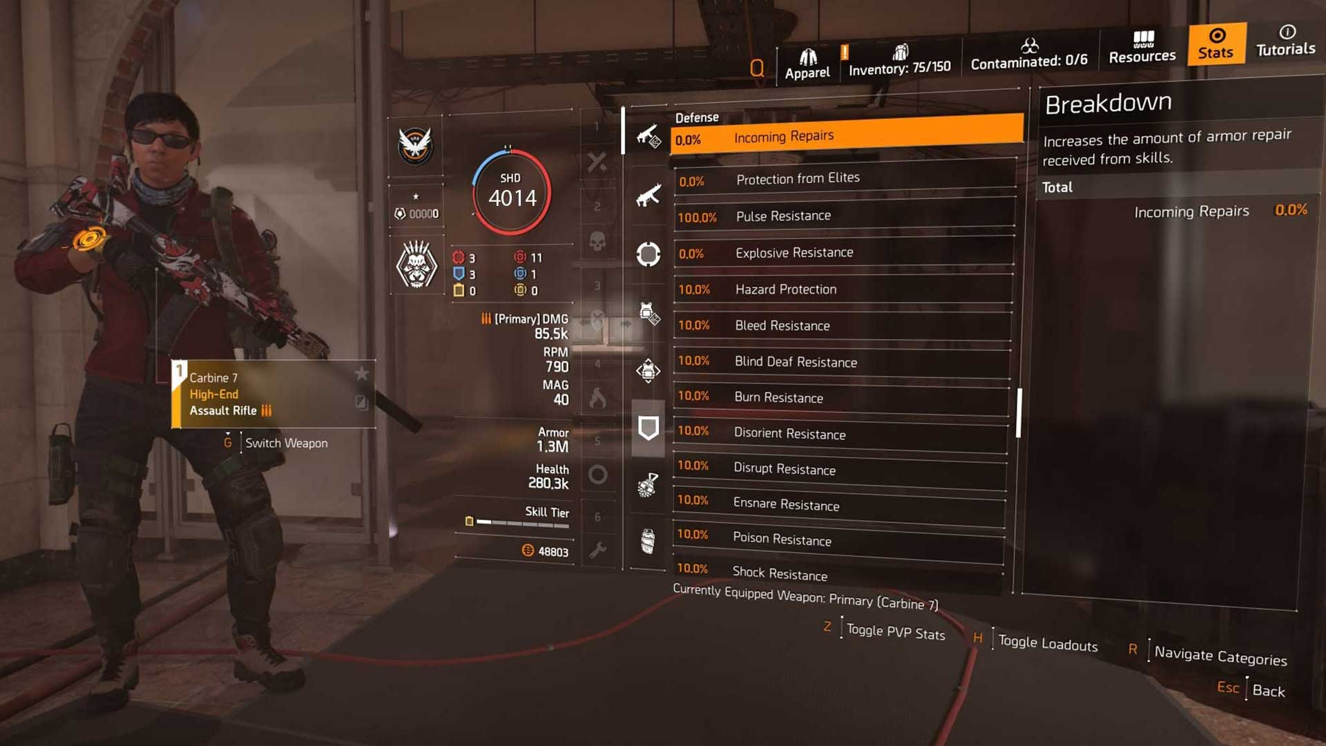 pulse resistance build stats 3